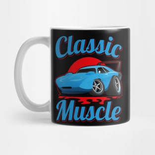 Classic Muscle Car Hot Rod Cartoon Mug